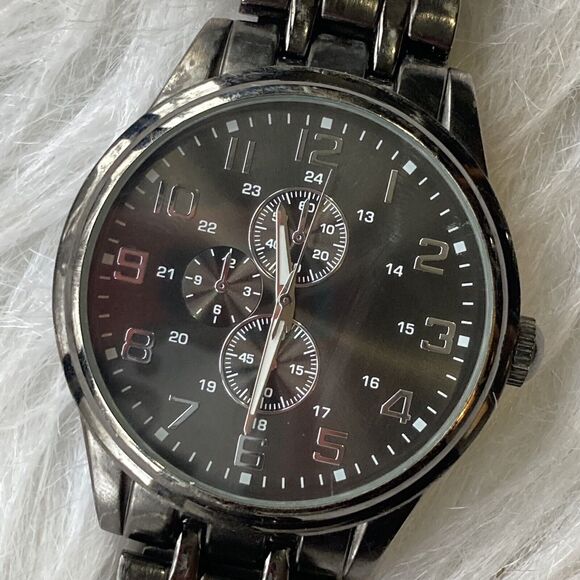 Relic By Fossil Watch Mens Black Stainless Steel Analog Dial Quartz FMDMD111A - Picture 2 of 7